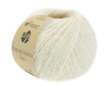 Lana Grossa Natural Alpaca Pelo 01 | wol en garens | hobbygigant.nl