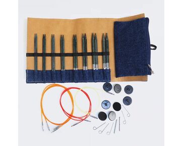Set verwisselbare rondbreinaalden - Knitpro Denim | breinaalden sets | hobbygigant.nl