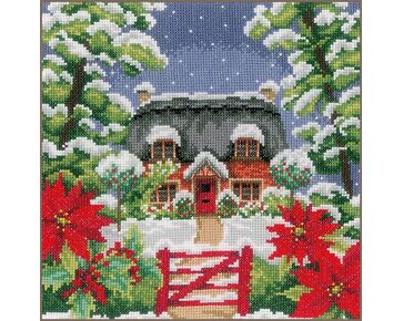 Winter - 4 seizoenen telpatroon - Vervaco borduurpakket | borduurpakketten | hobbygigant.nl