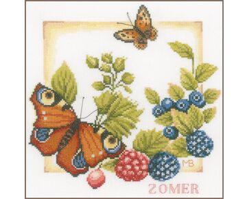 Zomer Marjolein Bastin borduren - LanArte kruissteek borduurpakket | hobbygigant.nl