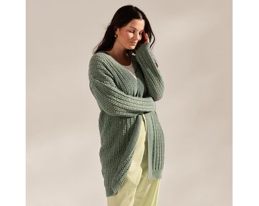 Lang damesvest haken - Lana Grossa Sottile haakpakket