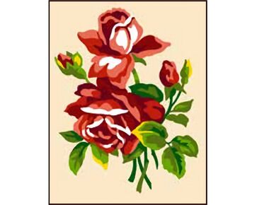 Rozen borduren - voorbedrukt borduurpakket beginner - Seg de Paris | borduurpakketten | hobbygigant.nl