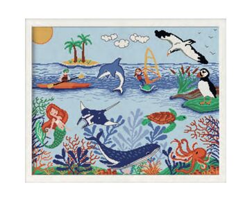 Zeewereld borduren - Princesse borduurpakket | hobbygigant.nl