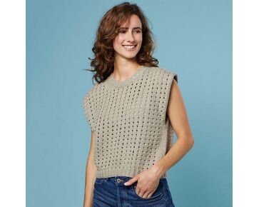Dames top Claudia breien - Lamana Ica breipakket | hobbygigant.nl