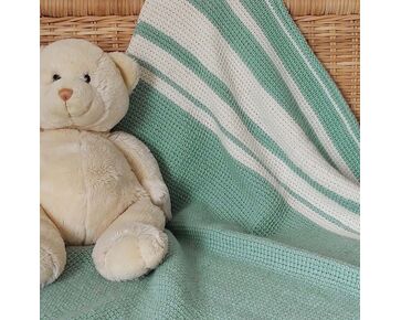 Babydeken Flynn tunisch haken - Hobby Gigant haakpakket | hobbygigant.nl