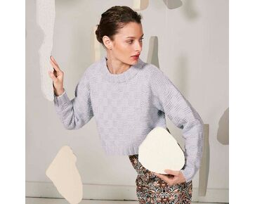 Geblokte damestrui breien - Wooladdicts Honesty breipakket | hobbygigant.nl