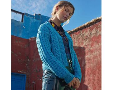 Kort damesvest breien - Lang Yarns Honesty breipakket | hobbygigant.nl