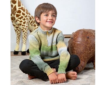 Kindertrui met rits - Lang Yarns breipakket | hobbygigant.nl