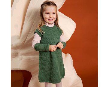 Kinderjurkje met polswarmers breien - Lang Yarns breipakket | hobbygigant.nlKinderjurkje met polswarmers breien - Lang Yarns breipakket | hobbygigant.nl