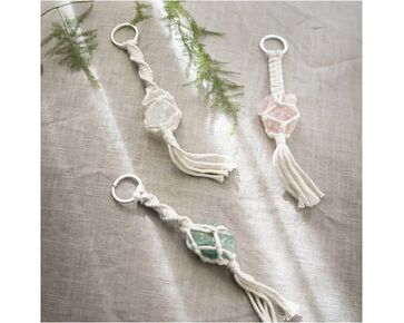 Macramé sleutelhangers maken hobbyset - Creativ Company | hobbygigant.nl