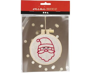 Kerstman borduren - Creativ Company borduurpakket | hobbygigant.nl
