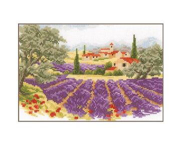 Lavendellandschap borduren - Vervaco borduurpakket | hobbygigant.nl