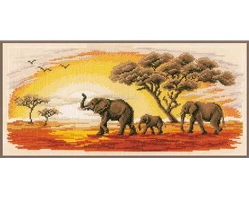 Olifanten borduren - Vervaco borduurpakket | hobbygigant.nl