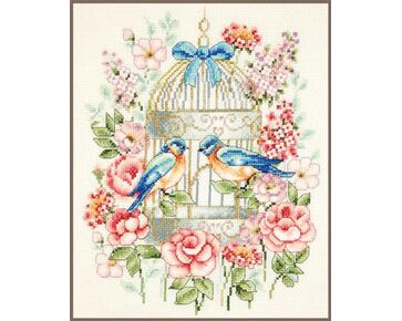 Kleurrijke vogels borduren - Vervaco borduurpakket | hobbygigant.nl