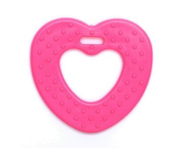 Bijtring Hart met noppen - Durable | Babyproof bijtring