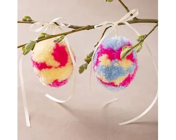 Paaseieren van pompons maken DIY pakket - Creativ Company | hobbygigant.nl