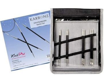 KnitPro Karbonz starterset - verwisselbare rondbreinaaldenset | hobbygigant.nl