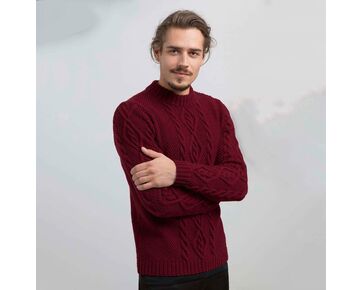 Herentrui Dean met kabels breien - Lang Yarns breipakket | hobbygigant.nl