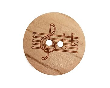 Houten knopen 17 mm 5 stuks - 1108 Deknofa | hobbygigant.nl