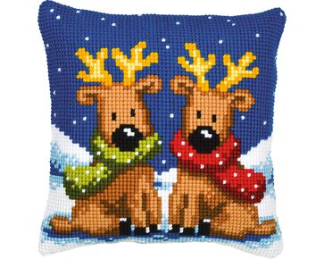 Rendieren borduurkussen | Vervaco borduurpakket | hobbygigant.nl