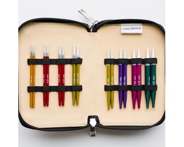 Lana Grossa Vario Rainbow - verwisselbare rondbreinaaldenset kort aluminium | hobbygigant.nl