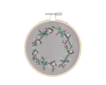 Borduurpakket Bloemenkrans - Rico Design | hobbygigant.nl