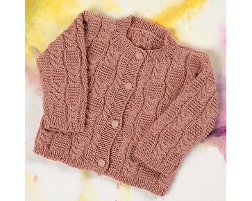Katoenen babyvestje met kabels breien - Lang Yarns breipakket | hobbygigant.nl