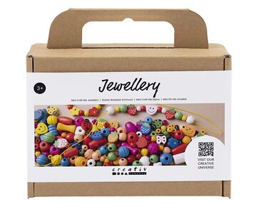 Sieraden maken met houten kralen - Creativ Company DIY pakket | hobbygigant.nl