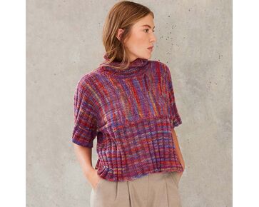 Coltruitje met korte mouwen breien - Lana Grossa breipatroon