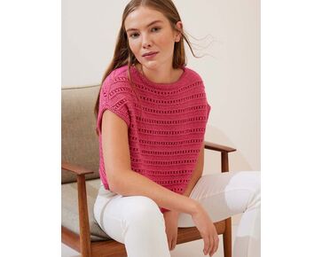 Dames zomertop breien - Lana Grossa Summer Softness breipakket | hobbygigant.nl