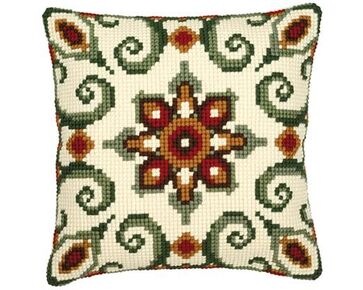 Borduurkussen sierlijk geometrisch - Vervaco borduurpakket | hobbygigant.nl