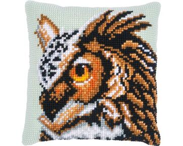 Uil borduurkussen - Vervaco borduurpakket | hobbygigant.nl
