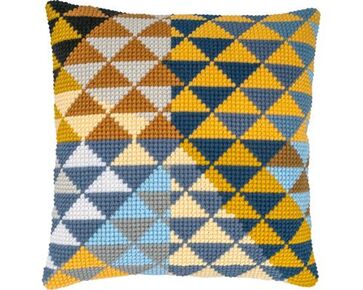 Kruissteekkussen kit Geometrisch - Vervaco borduurpakket | hobbygigant.nl