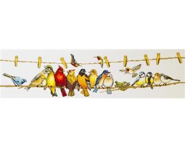 Vogeltjes borduren - Vervaco borduurpakket | hobbygigant.nl