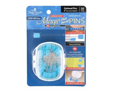 Magic Pins spelden flat head - extra fine 0.5 mm 50 stuks | hobbygigant.nl