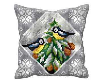 Vogels borduurkussen - Orchidea borduurpakket | hobbygigant.nl