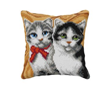 Katten borduurkussen - Orchidea borduurpakket | hobbygigant.nl