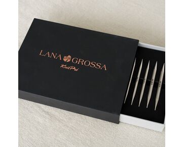 Lana Grossa Vario verwisselbare rondbreinaalden set roestvrij staal 11,5 cm | HobbyGigant