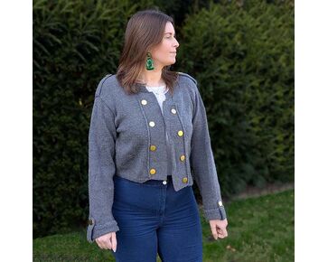 Dames jasje marine stijl breien - Hobby Gigant breipakket | hobbygigant.nl