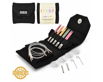 Lykke colour zwart verwisselbare rondbreinaalden starter set 3,5'' | hobbygigant.nl