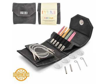 Lykke colour grijs verwisselbare rondbreinaalden starter set 3,5'' | hobbygigant.nl