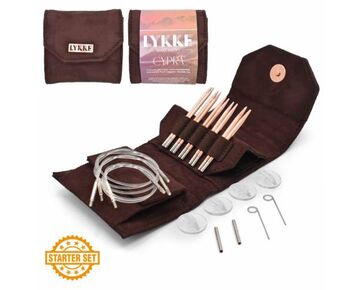 Lykke cypra bruin verwisselbare rondbreinaalden starter set 3,5'' | hobbygigant.nl