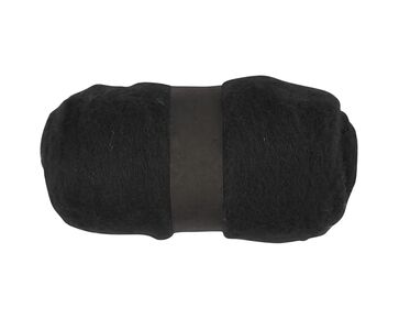 Gekaarde viltwol zwart | hobbygigant.nl