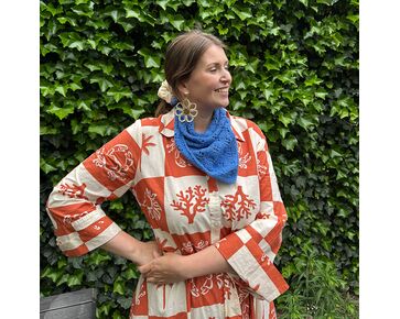 Bandana driehoek sjaaltje breien - Hobby Gigant breipakket | hobbygigant.nl