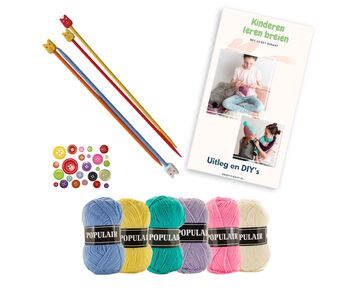 Kinderen leren breien - DIY pakket voor kinderen