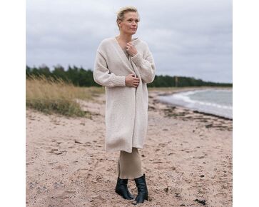 Lang damesvest Ulappa breien - Novita breipakket | hobbygigant.nl