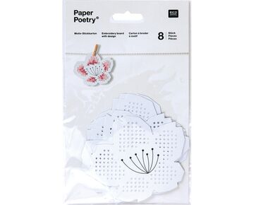 Borduurkaarten bloemen - 8 stuks om te borduren | hobbygigant.nl