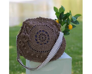 La Dolce Vita ronde schoudertas Solé haken - Hobby Gigant haakpakket | hobbygigant.nl