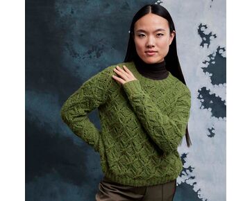 Ajour damestrui Feliza breien - Lang Yarns Alpaca Suri breipatroon