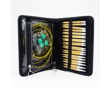 Bamboe verwisselbare breinaaldenset - Plassard | hobbygigant.nl